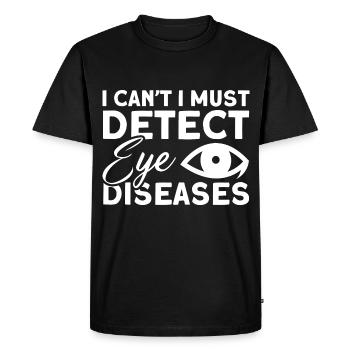 Ophtalmologiste Optométrie Opticien Opticien Opticien Opticien Opticien - T-shirt Premium bio Homme - noir - Devant - Nico (187cm)