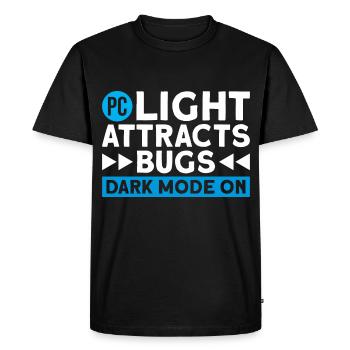 Computer Coding Programmer - Men's Premium Organic T-Shirt - black - Front - Nico (187cm)