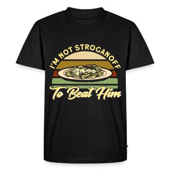 Noodles Noodle Lover Lasagne Spaghetti Cadeau - T-shirt Premium bio Homme - noir - Devant - Nico (187cm)