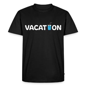 Vacanciers prêts pour des vacances Idées cadeaux - T-shirt Premium bio Homme - noir - Devant - Nico (187cm)