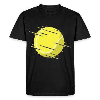 Balle de tennis - T-shirt Premium bio Homme - noir - Devant - Nico (187cm)