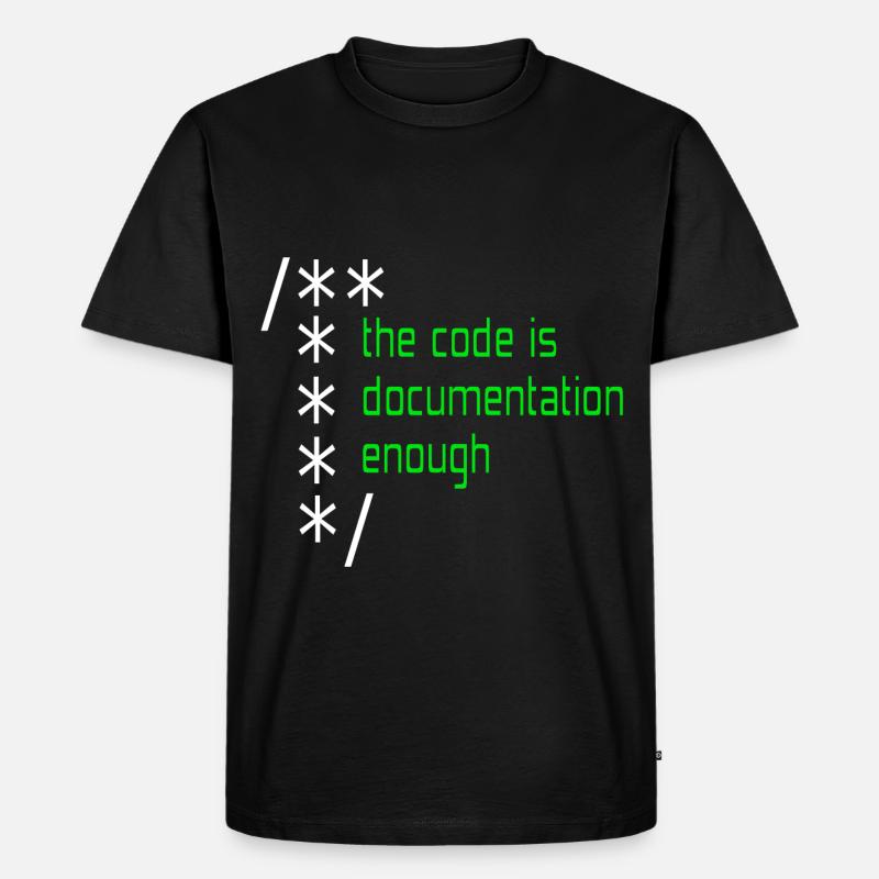 Computer programming - Men's Premium Organic T-Shirt - black