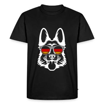Alsacien - T-shirt Premium bio Homme - noir - Devant - Nico (187cm)