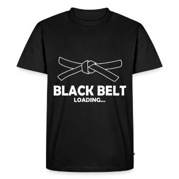 Ceinture noire - T-shirt Premium bio Homme - noir - Devant - Nico (187cm)