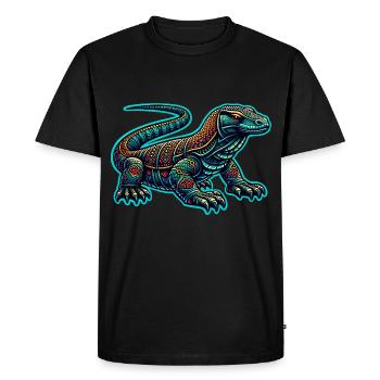 Komodo Dragon - Men's Premium Organic T-Shirt - black - Front - Nico (187cm)