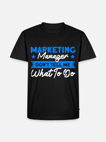 Manager Marketing Manager Digital Marketing - Herre Premium økologisk T-shirt - sort