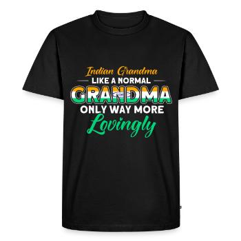 India Indian Roots Gift - Men's Premium Organic T-Shirt - black - Front - Nico (187cm)