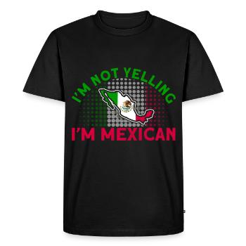 Mexican Flag Mexican Roots Gift - Men's Premium Organic T-Shirt - black - Front - Nico (187cm)