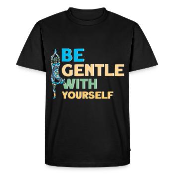 Symbole Reiki Maître Reiki Cadeau de Cristal Reiki - T-shirt Premium bio Homme - noir - Devant - Nico (187cm)