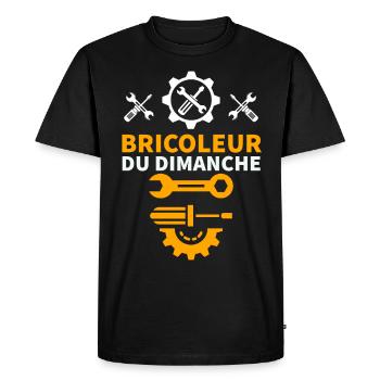 Bricoleur du dimanche 5 - T-shirt Premium bio Homme - noir - Devant - Nico (187cm)