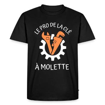 Outils clé à molette - T-shirt Premium bio Homme - noir - Devant - Nico (187cm)