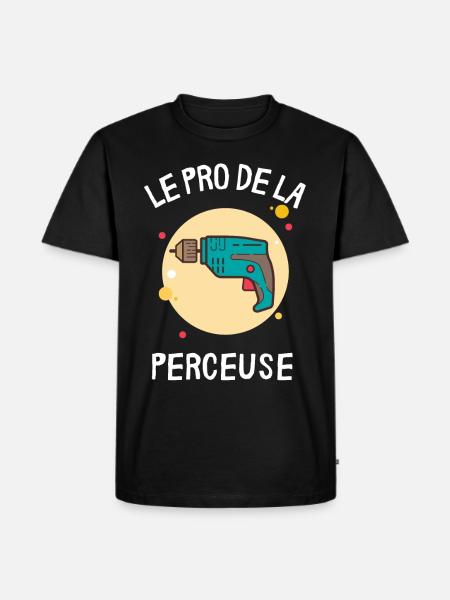 Pro de la perceuse - T-shirt Premium bio Homme - noir