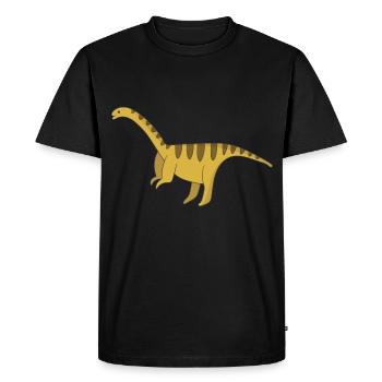 Dinosaures Herbivores - T-shirt Premium bio Homme - noir - Devant - Nico (187cm)