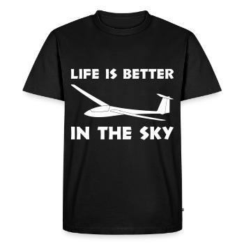 Sky Glider Life Glider Gliding - T-shirt Premium bio Homme - noir - Devant - Nico (187cm)