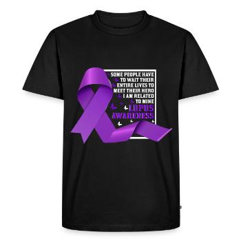 Lupus Awareness Month - Men's Premium Organic T-Shirt - black - Front - Nico (187cm)