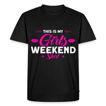 Demoiselle d’honneur Filles Soirée Party Ladies Cadeau - T-shirt Premium bio Homme - noir - Devant - Nico (187cm)
