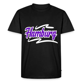 Hambourg - T-shirt Premium bio Homme - noir - Devant - Nico (187cm)