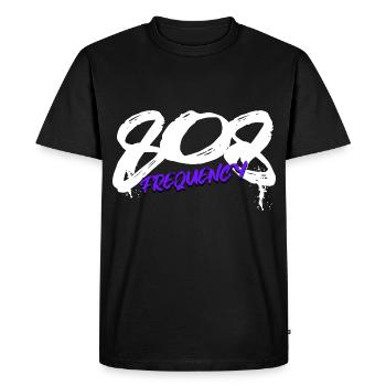 808 Synthesizer Analog Drum Machine - Men's Premium Organic T-Shirt - black - Front - Nico (187cm)