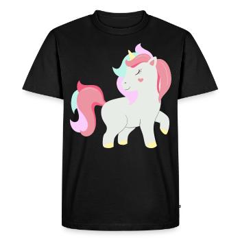 Licorne - licorne - T-shirt Premium bio Homme - noir - Devant - Nico (187cm)