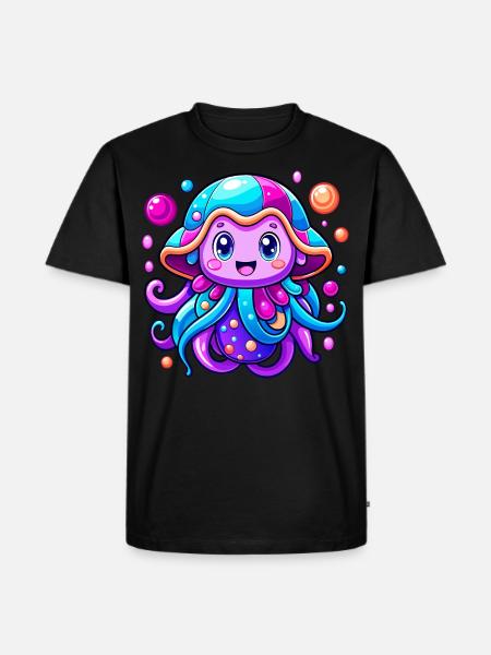 Cute Jellyfish - Men's Premium Organic T-Shirt - black