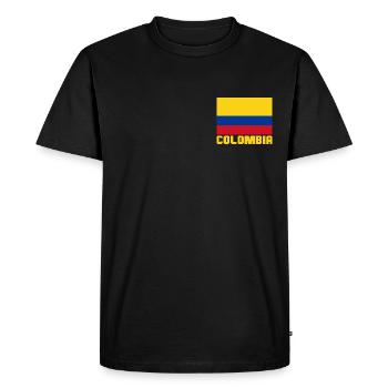 Colombie - T-shirt Premium bio Homme - noir - Devant - Nico (187cm)