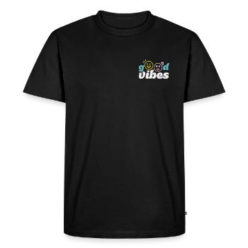 good_vibes - T-shirt Premium bio Homme - noir - Devant - Nico (187cm)