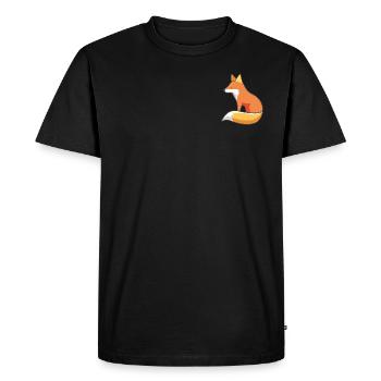 Simplyfox 07 - Men's Premium Organic T-Shirt - black - Front - Nico (187cm)