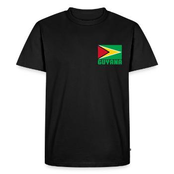 Guyana - Men's Premium Organic T-Shirt - black - Front - Nico (187cm)