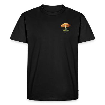 Mushroom tree - Men's Premium Organic T-Shirt - black - Front - Nico (187cm)