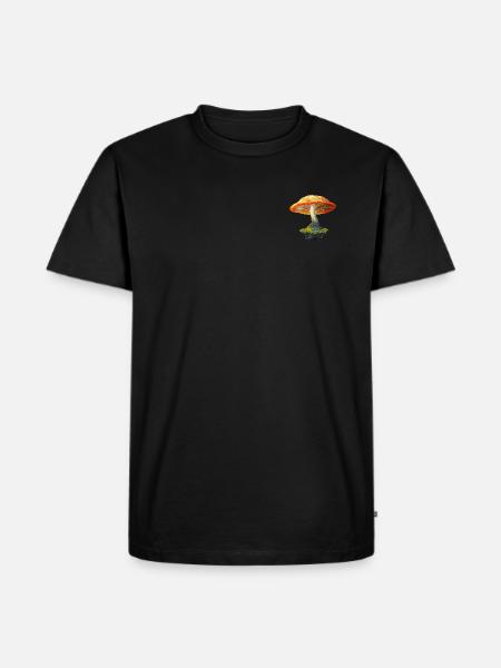 Mushroom tree - Men's Premium Organic T-Shirt - black