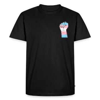 LGBT Pride Transsexuel Faust Transgenre Drapeau - T-shirt Premium bio Homme - noir - Devant - Nico (187cm)