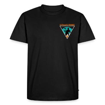 Retro Ultimate Frisbee - T-shirt Premium bio Homme - noir - Devant - Nico (187cm)