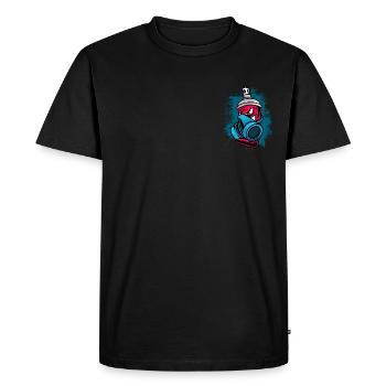 Peintures de peinture - T-shirt Premium bio Homme - noir - Devant - Nico (187cm)