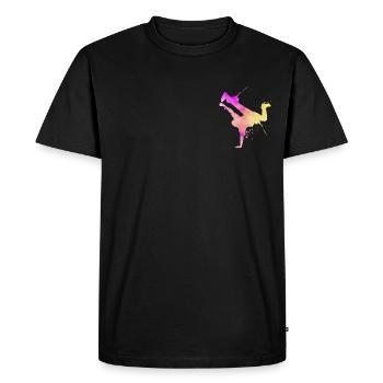 Breakdance Street Art Breakdancer Hip Hop - T-shirt Premium bio Homme - noir - Devant - Nico (187cm)