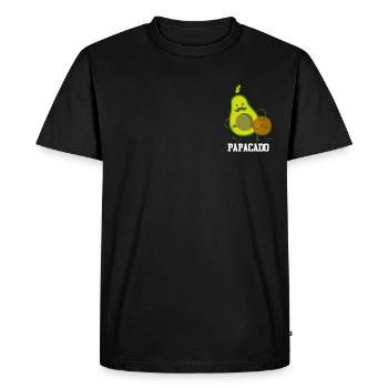 Papacado avec fils de futurs parents - T-shirt Premium bio Homme - noir - Devant - Nico (187cm)