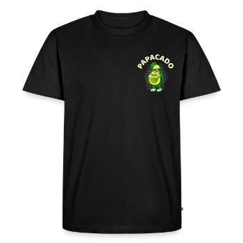 Papacado Werdender Papa avocat cadeau - T-shirt Premium bio Homme - noir - Devant - Nico (187cm)