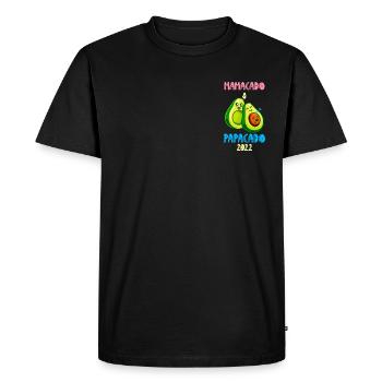 Futurs parents Mamacado et Papacado Bébé 2022 - T-shirt Premium bio Homme - noir - Devant - Nico (187cm)