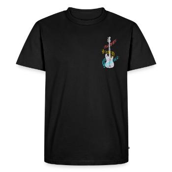Basse guitare e-guitare - T-shirt Premium bio Homme - noir - Devant - Nico (187cm)