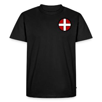 LOGO Haute Savoie Rond - T-shirt Premium bio Homme - noir - Devant - Nico (187cm)