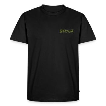 May the matcha be with you - Men's Premium Organic T-Shirt - black - Front - Nico (187cm)