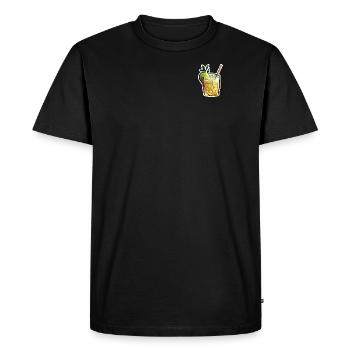 Caipirinha Cocktail - Men's Premium Organic T-Shirt - black - Front - Nico (187cm)