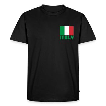 Italy - Men's Premium Organic T-Shirt - black - Front - Nico (187cm)