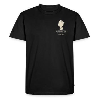 La reine Elizabeth II Unforgotton - T-shirt Premium bio Homme - noir - Devant - Nico (187cm)