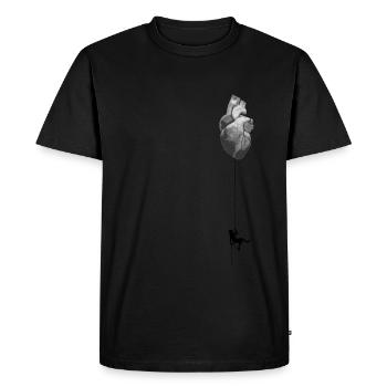 Du cœur - Du cœur - T-shirt Premium bio Homme - noir - Devant - Nico (187cm)