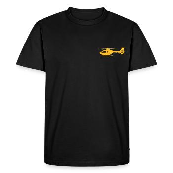 profil 135 - T-shirt Premium bio Homme - noir - Devant - Nico (187cm)