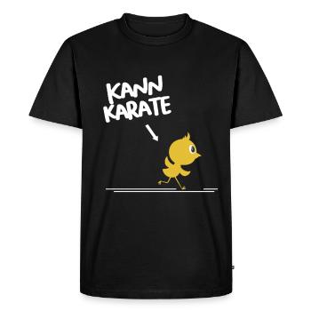 Kann Karate Lustiges Kücken Süß Auffallen Geschenk - Männer Premium Bio T-Shirt - Schwarz - Vorne - Nico (187cm)