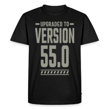 55 Years Old Birthday Gift - Men's Premium Organic T-Shirt - black - Front - Nico (187cm)
