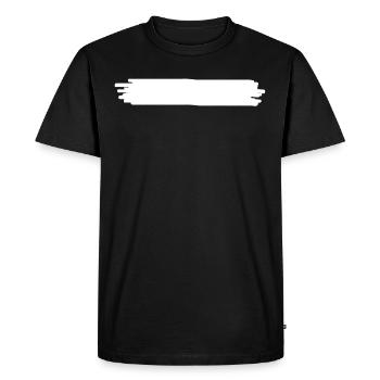 White line stain decorative decoration gift - Men's Premium Organic T-Shirt - black - Front - Nico (187cm)
