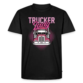 Truck driver gift idea - Men's Premium Organic T-Shirt - black - Front - Nico (187cm)