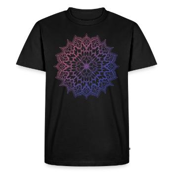 mandala - Men's Premium Organic T-Shirt - black - Front - Nico (187cm)